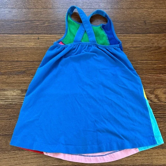 Mini Boden Colorful Rainbow Geometric Kids Dress - Picture 3 of 4